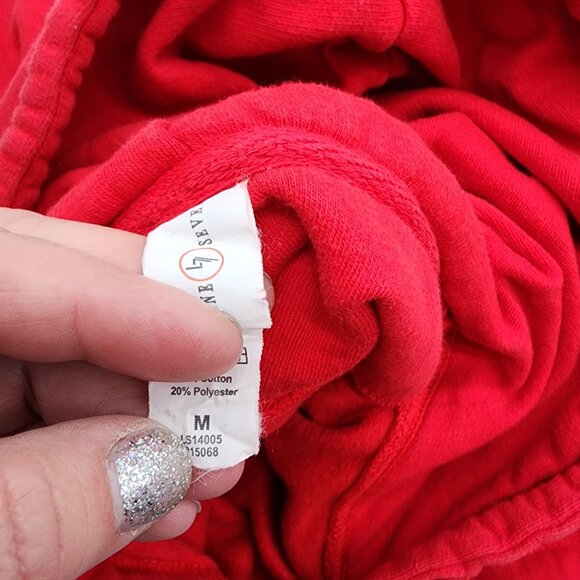 Stranger Things Red Pullover Hoodie M Netflix Official Merch Cotton/Polyester Bl - Picture 4 of 4